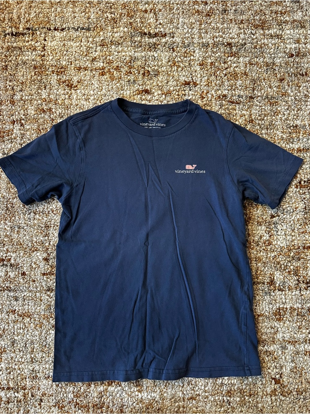 Vineyard Vines Whale Navy Short Sleeve Logo Tee